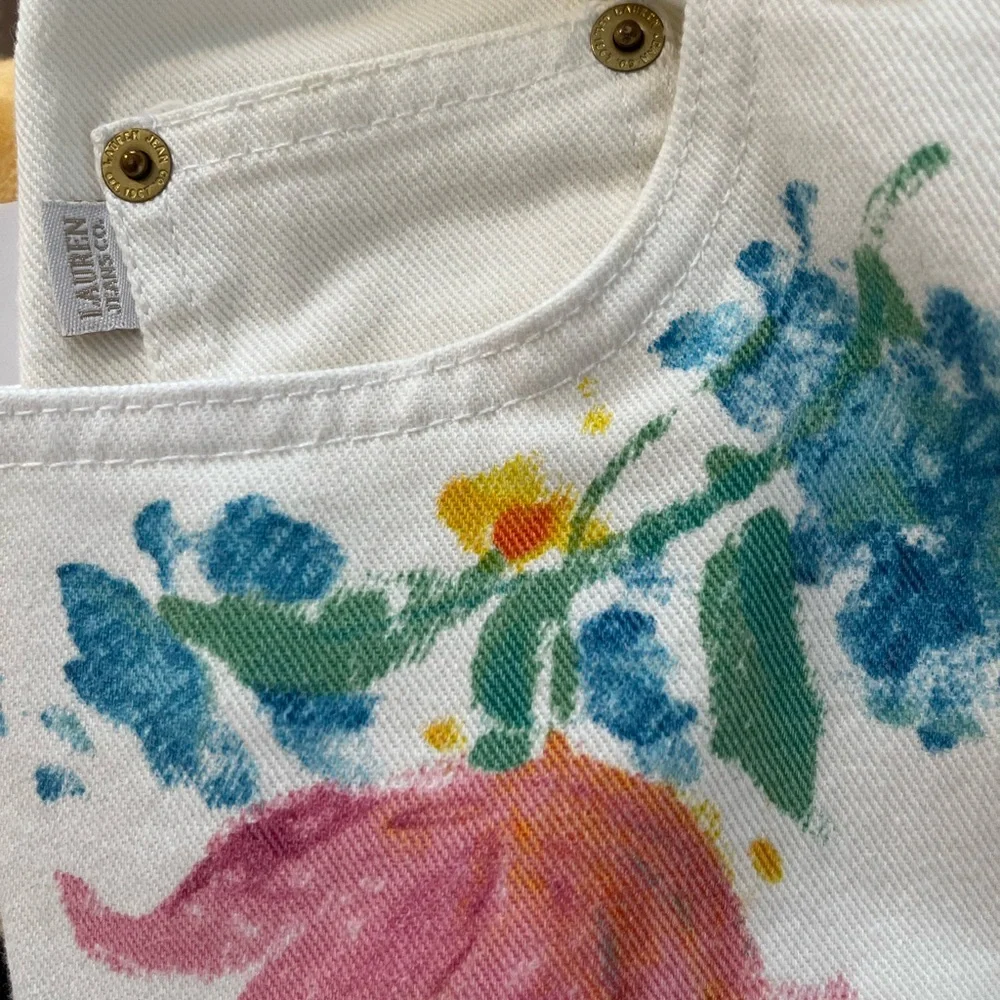 Vintage Ralph Lauren Floral Jeans - Picture 6 of 8